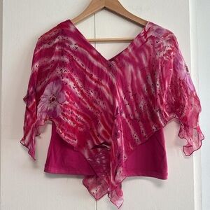 SOLD Pink Floral Blouse